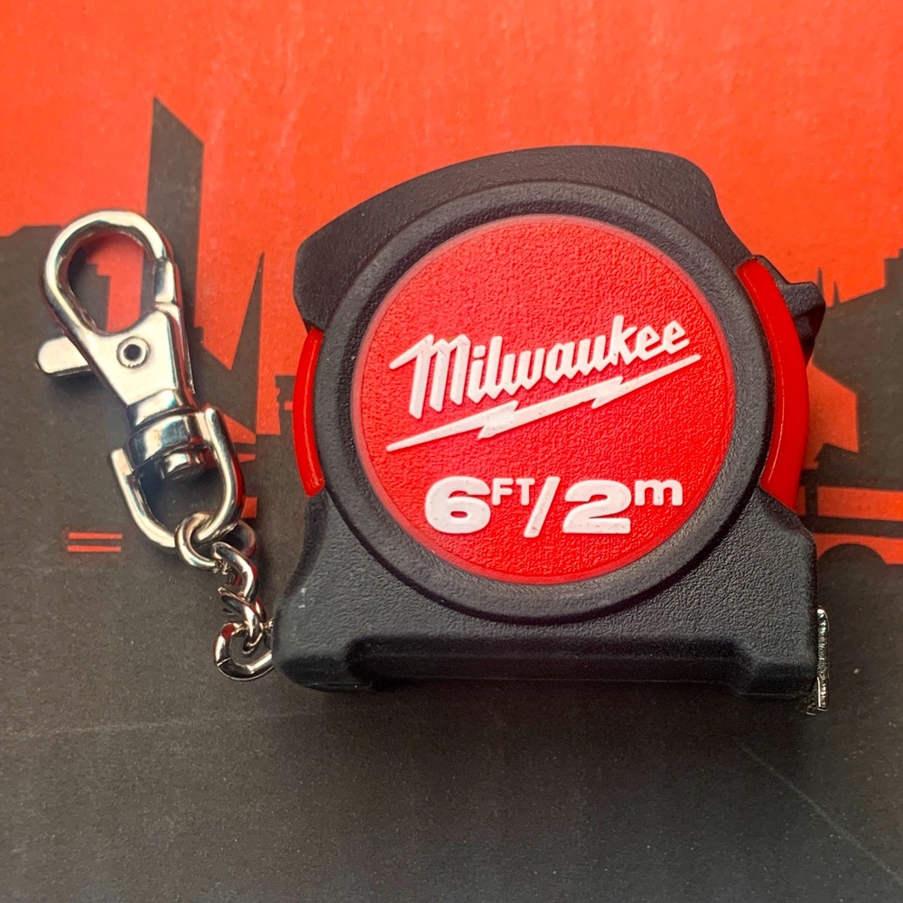 Milwaukee Tools 6ft Keychain Measuring Tape